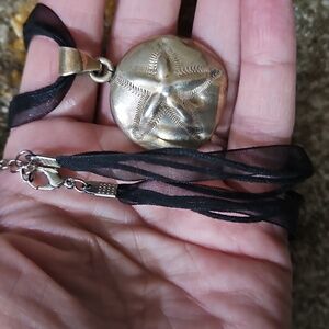 THE Taxco collectible Sterling Silver Sand Dollar Pendant necklace FINAL